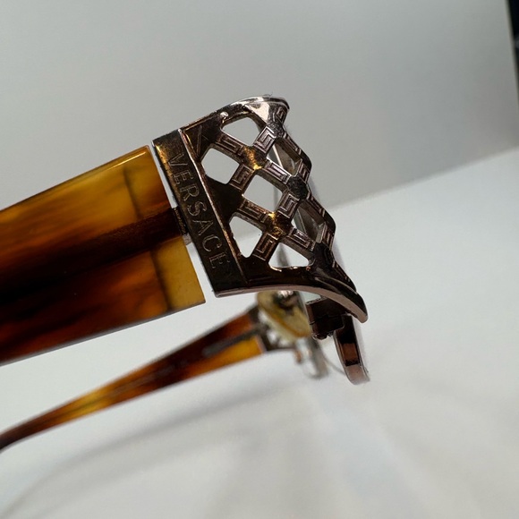 FRAMES ONLY- Versace MOD 1160 1052 Tortoise Rectangular Eyeglasses 53•16•130 - Picture 7 of 14
